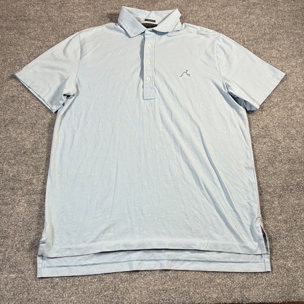 Polo Golf Ralph Lauren Polo Shirt Mens M Light Blue Stretch Club Logo